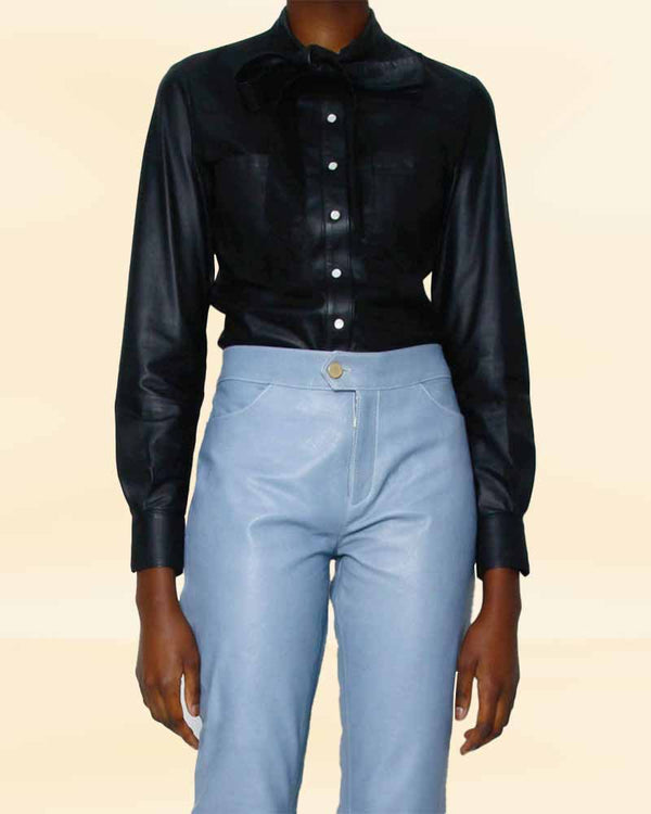 Boundless Leather Tie Shirt