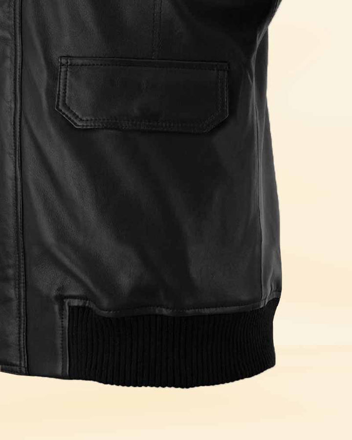 Sleek and Stylish Robert Pattinson Leather Jacket for Men in German market'