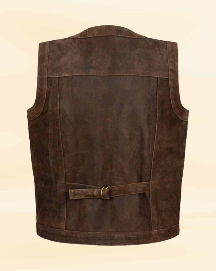 Classy Brown Leather Jacket with Protective Padding