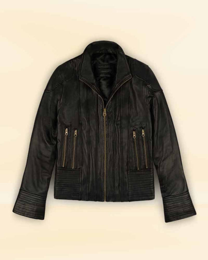 The perfect addition to any pop culture or action-themed wardrobe: Megan Fox's leather jacket in American market