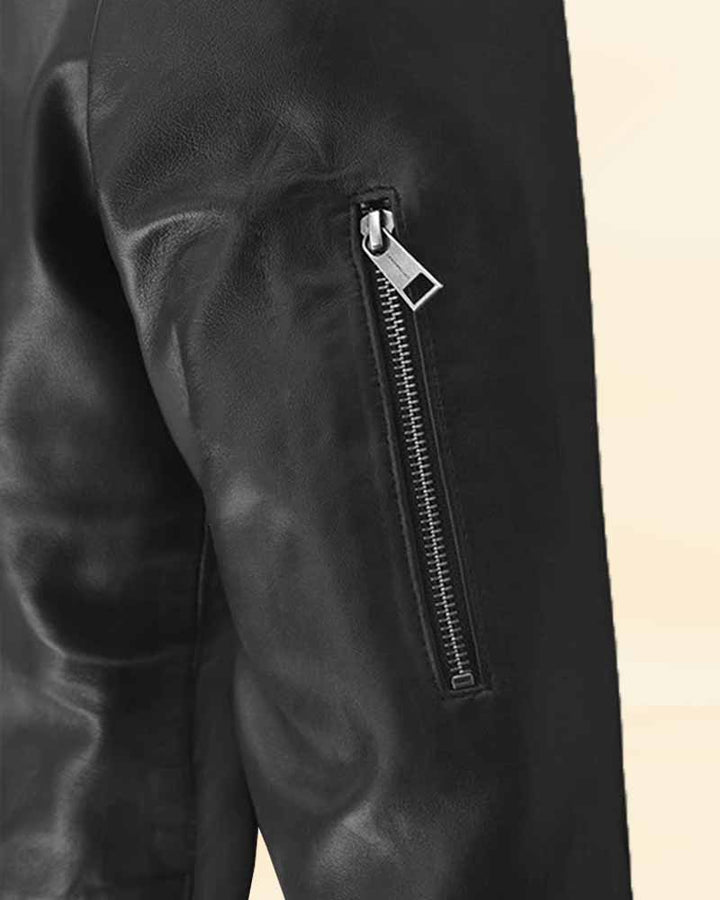 Trendy and Timeless Black Leather Jacket for Men with Lan Somerhalder Inspiration in USA market