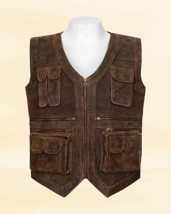 Stylish Brown Protective Jacket for Men