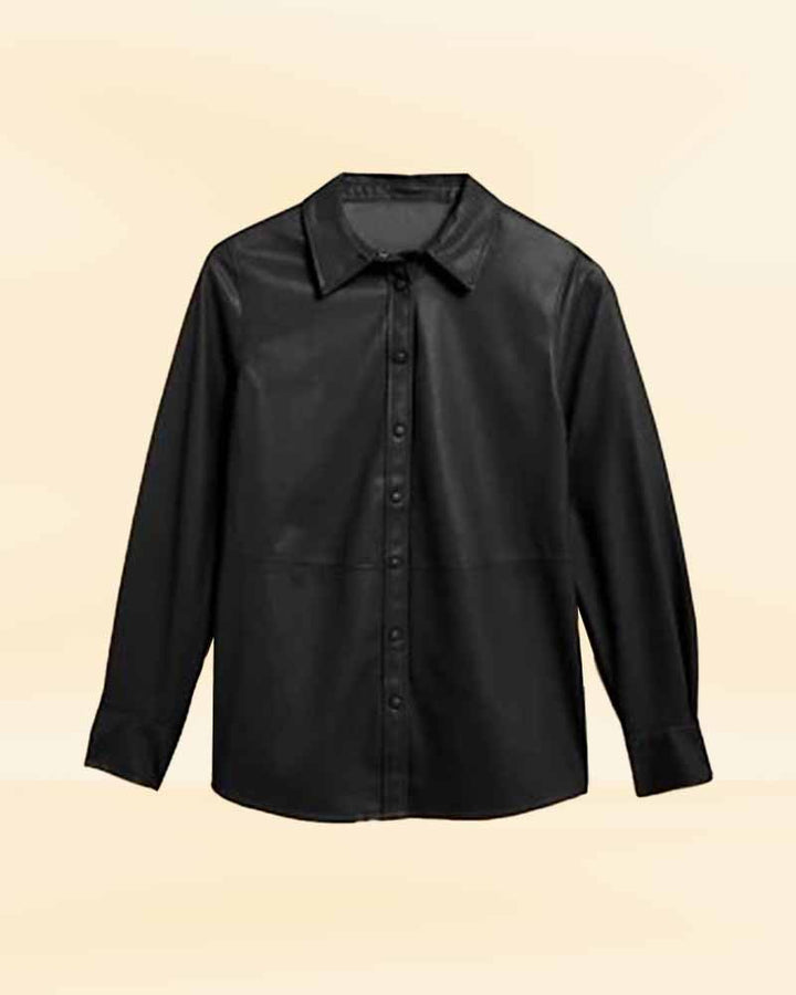 black shirt with a textured finish USA style