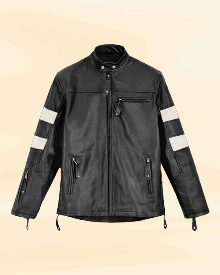 Unleash your inner rebel with the Keanu Reeves premium leather jacket for a timeless and edgy look in German market