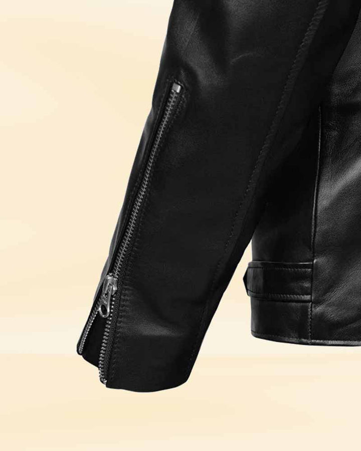 Rev up your fashion game with the Elvis Presley black biker stylish leather jacket in United state market
