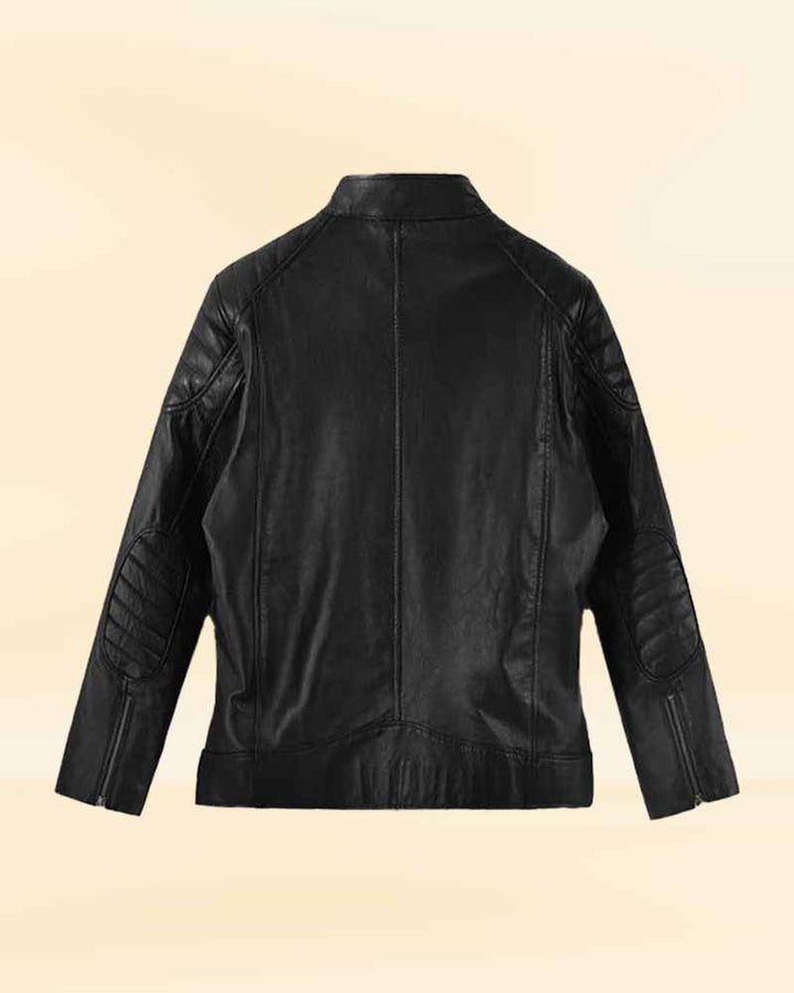 Emma Stone rocks the classic style Zombieland leather jacket for women in USA market