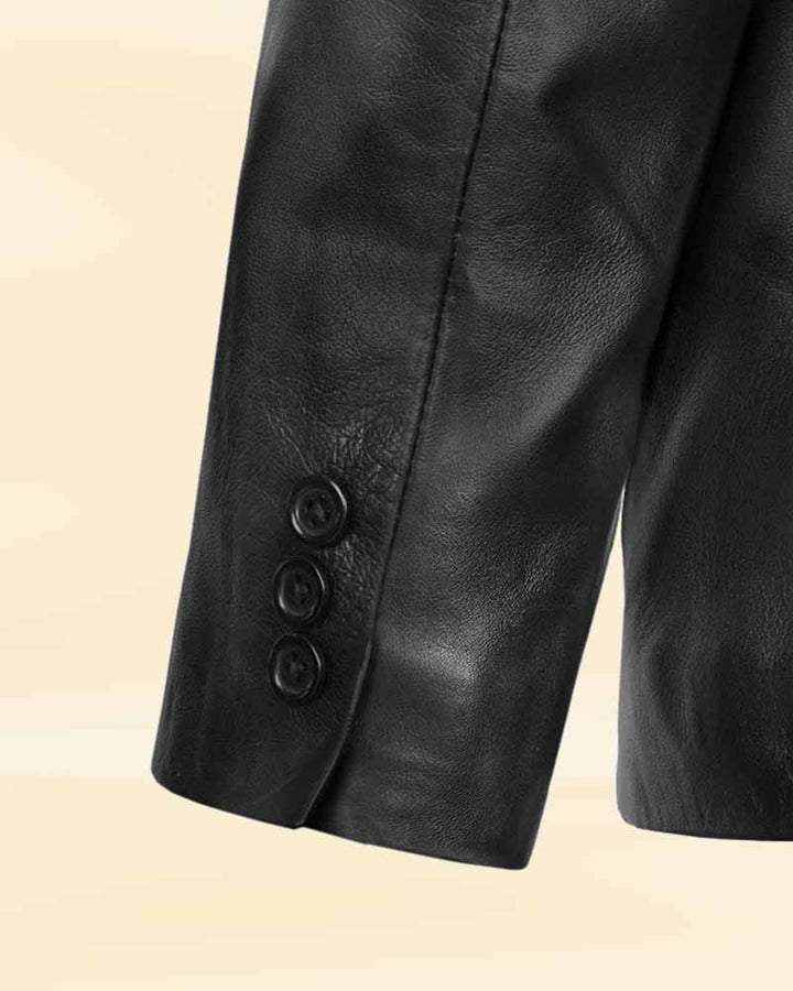 Dave Bautista Brown Leather Blazer Jacket in USA market