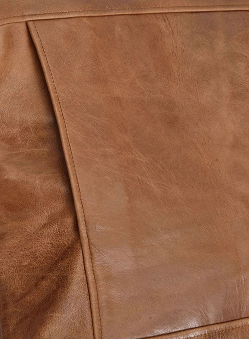 Get the Kylie Jenner look with this stylish Brown Leather Jacket in American style