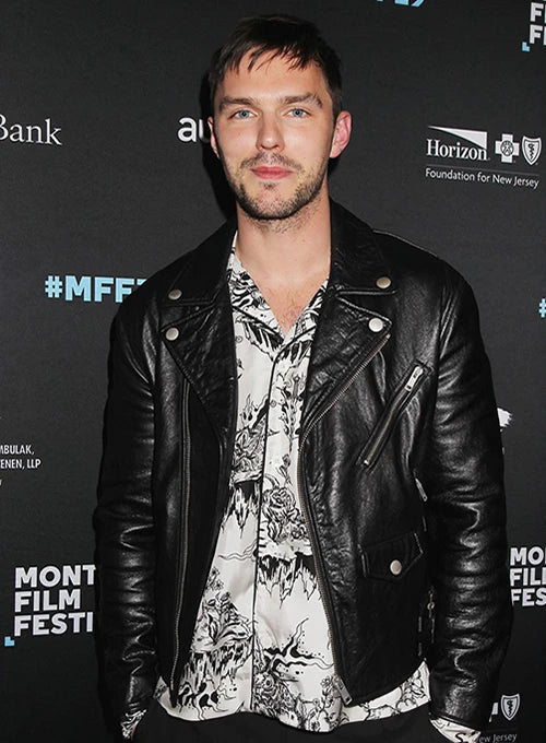 Upgrade your wardrobe with this timeless Nicholas Hoult-inspired leather jacket in American style