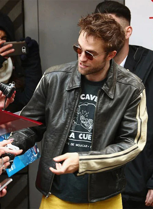 Robert Pattinson's Stylish Leather Jacket in USA market