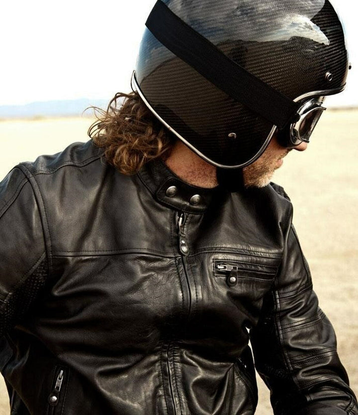 Make a statement with this fashionable and edgy men's style leather jacket inspired by Ronin in American style