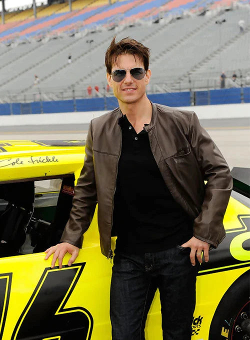 Premium Dark Brown Leather Jacket Worn By Tom Cruise | Tom Cruise Premium Dark Brown Leather Jacket