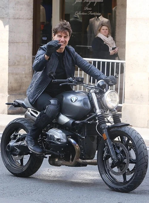 Tom Cruise's stylish leather jacket, perfect for any action-packed scene in United state market