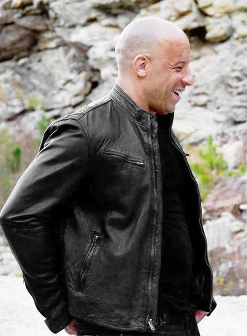 Fast and Furious 6 leather jacket worn by Vin Diesel in American style