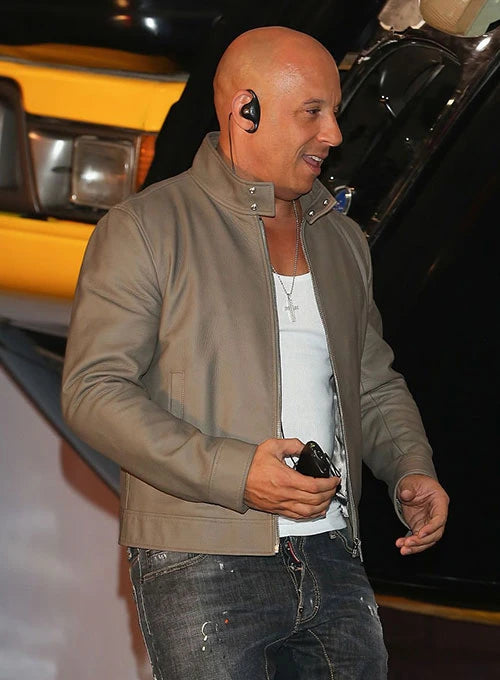 Vin Diesel's sleek leather jacket in USA market
